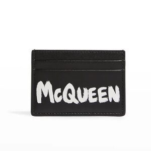 Alexander McQueen Graffiti Logo Card Holder